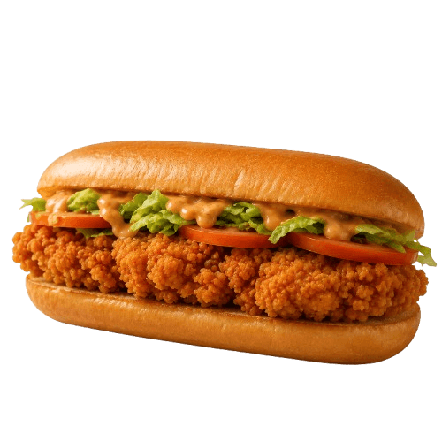 Stack of crispy golden Brave's fried chicken